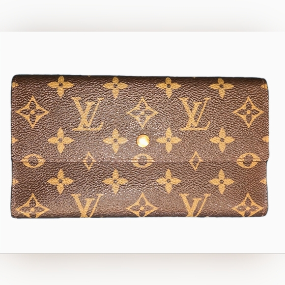 LOUIS VUITTON LV Monogram Canvas Leather Continental Clutch Wallet ( EUC) - Picture 1 of 14